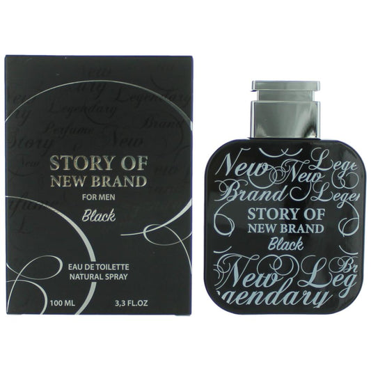 Story of New Brand Black by New Brand 3.3 oz Eau de Toilette Spray Cologne for Men