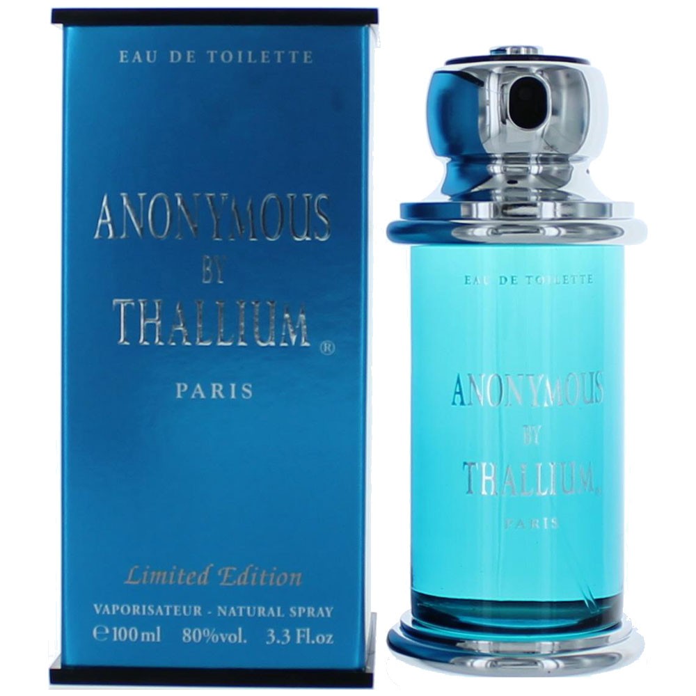 Anonymous by Thallium 3.3 oz Eau de Toilette Spray Cologne for Men