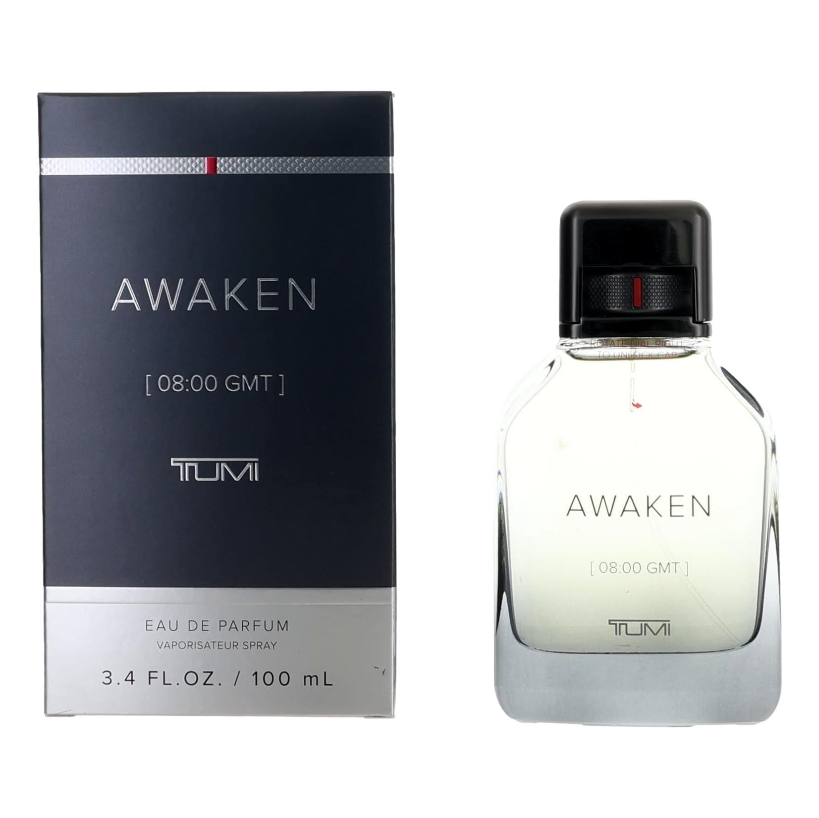 Awaken [08:00 GMT] by Tumi 3.4 oz Eau de Parfum Spray Cologne for Men