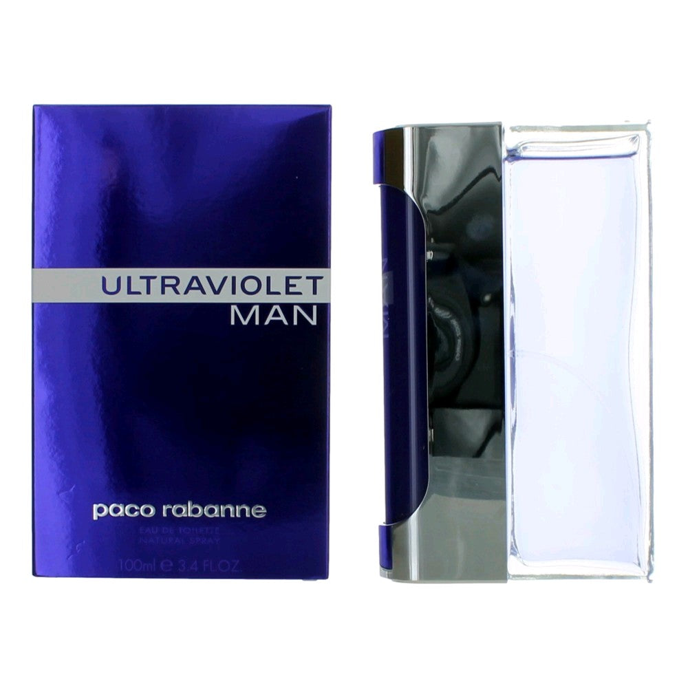 Ultraviolet Man by Paco Rabanne 3.4 oz Eau de Toilette Spray Cologne for Men