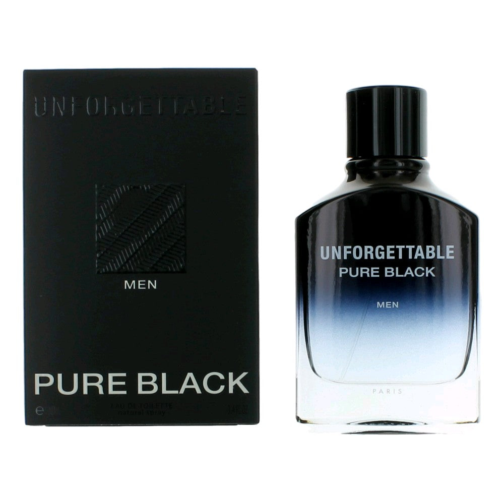 Unforgettable Pure Black by Glenn Perri 3.4 oz Eau de Toilette Spray Cologne for Men