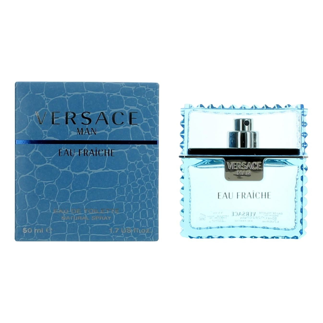 Versace Man Eau Fraiche by Versace 1.7 oz Eau de Toilette Spray Cologne for Men