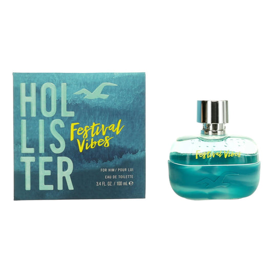 Festival Vibes by Hollister 3.4 oz Eau de Toilette Spray Cologne for Men