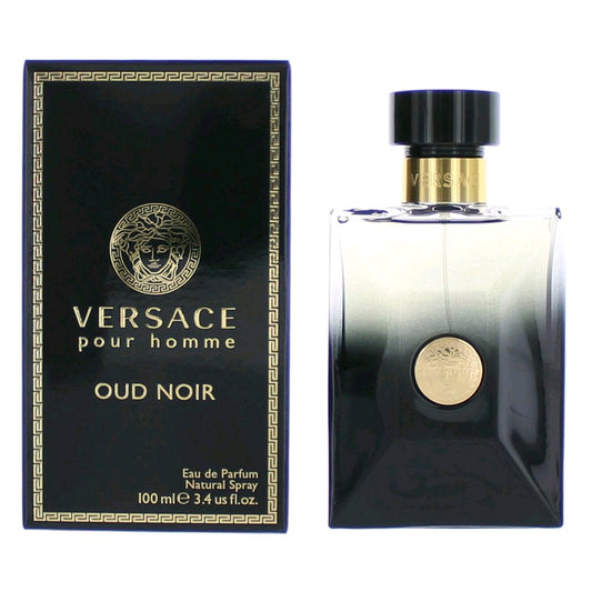 Versace Pour Homme Oud Noir by Versace 3.4 oz Eau de Parfum Spray Cologne for Men