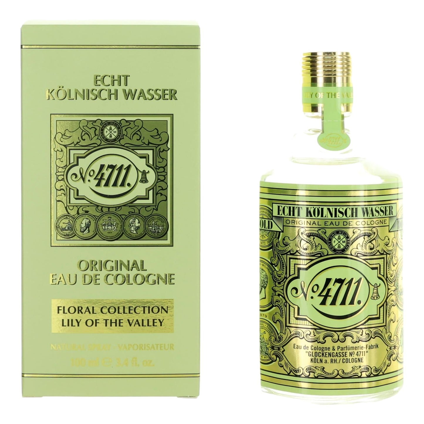 4711 Floral Collection Lily of the Valley 3.4 oz Eau De Cologne Spray Perfume for Unisex