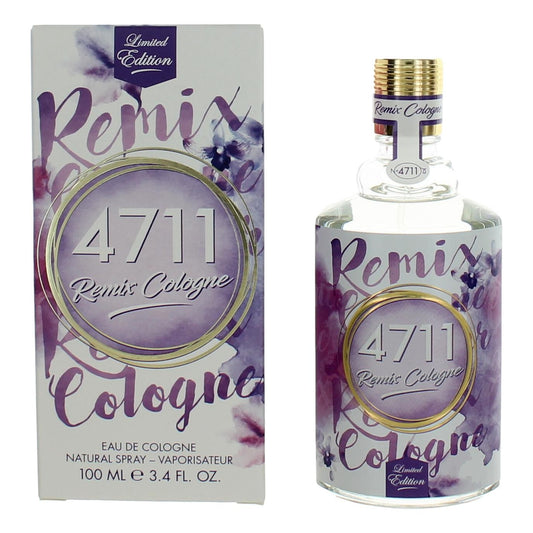 4711 Remix Cologne Lavender by Muelhens 3.4 oz Eau De Cologne Spray Perfume for Unisex