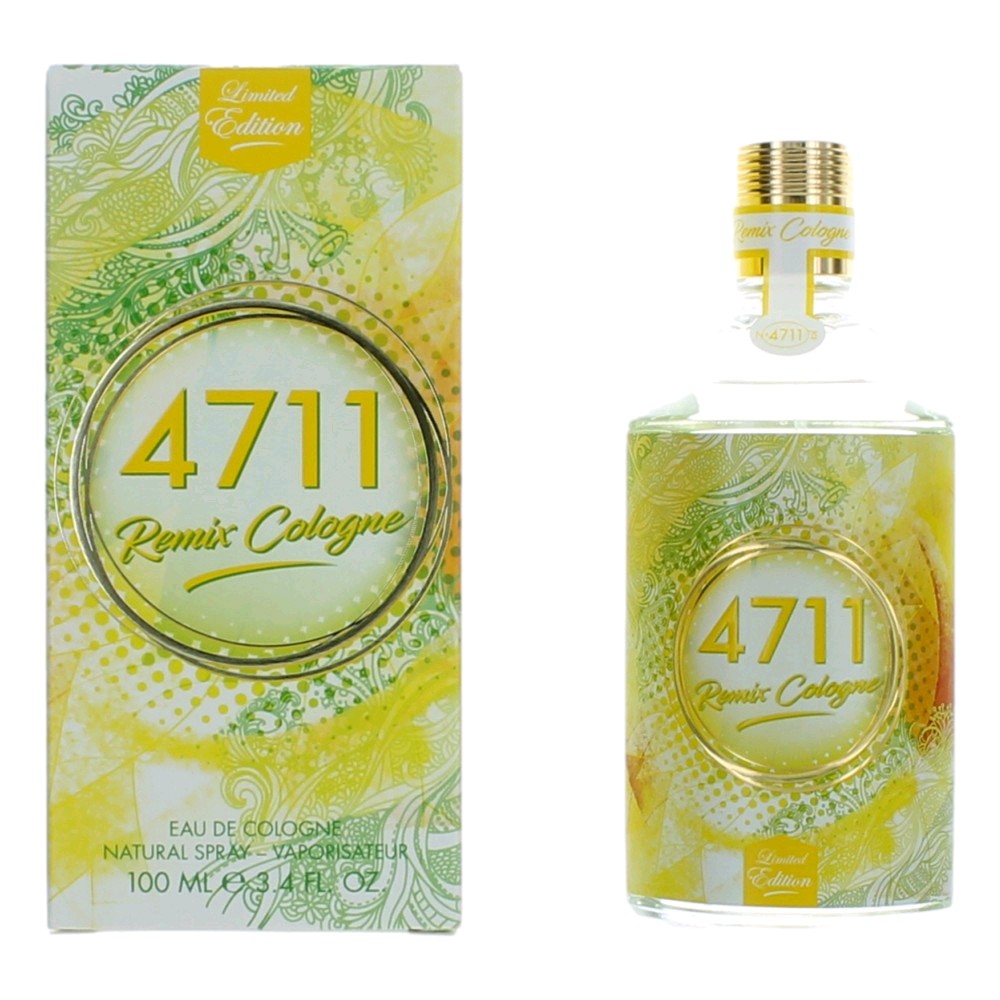 4711 Remix Cologne Lemon by Muelhens 3.4 oz Eau De Cologne Spray Perfume for Unisex