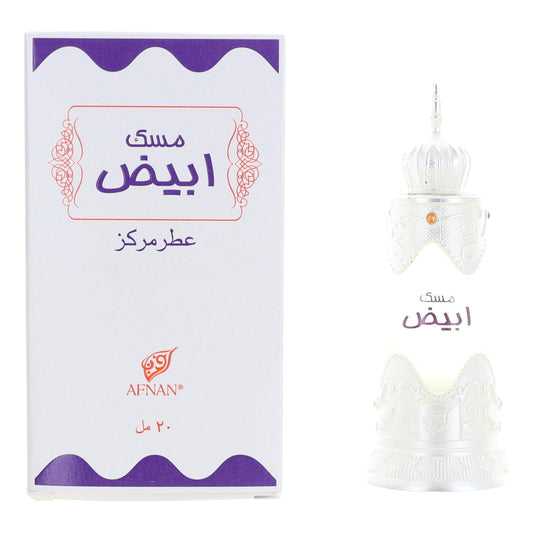 Musk Abiyad by Afnan 0.67 oz Perfume Oil for Unisex