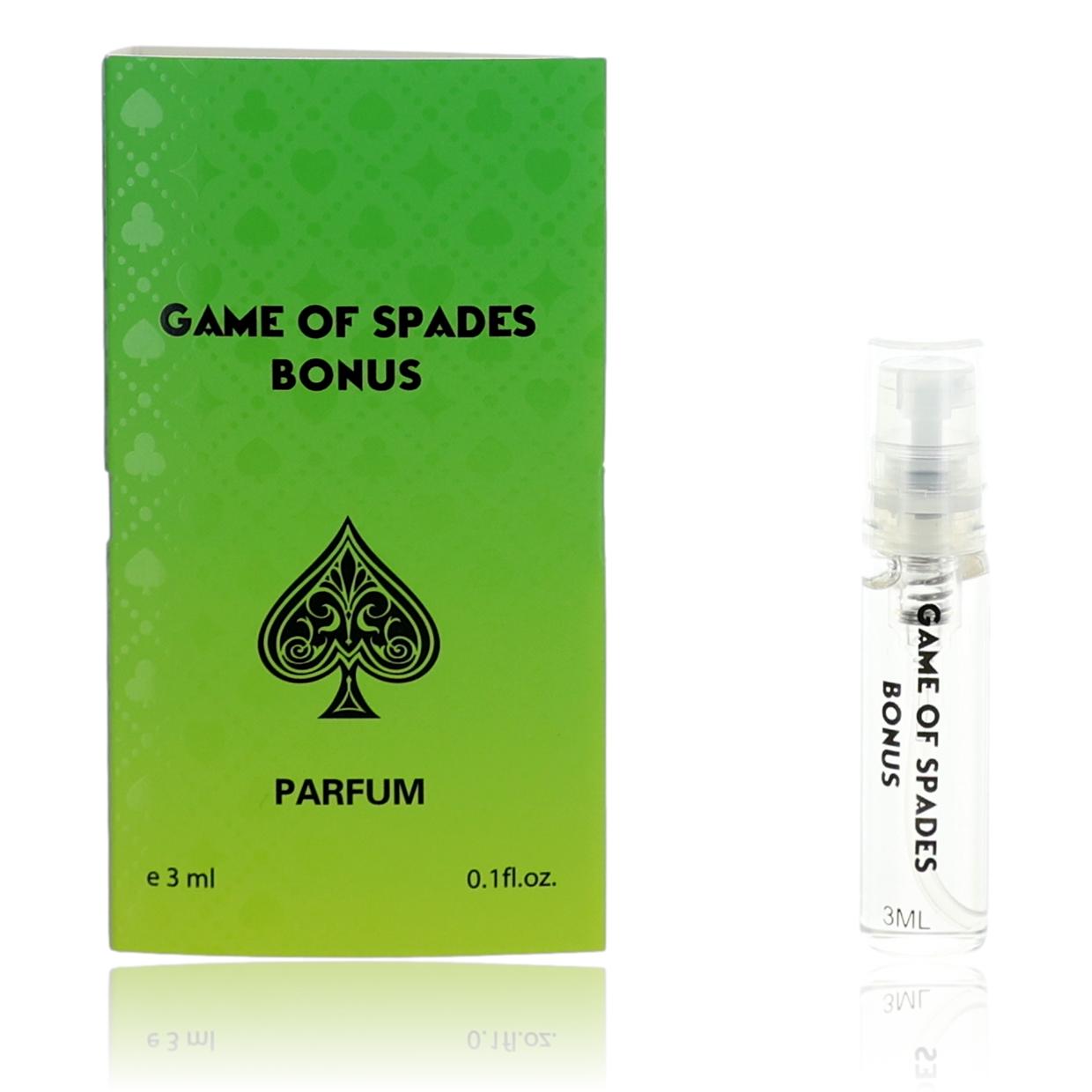 Game of Spades Bonus by Jo Milano 0.1 oz Parfum for Unisex Sample