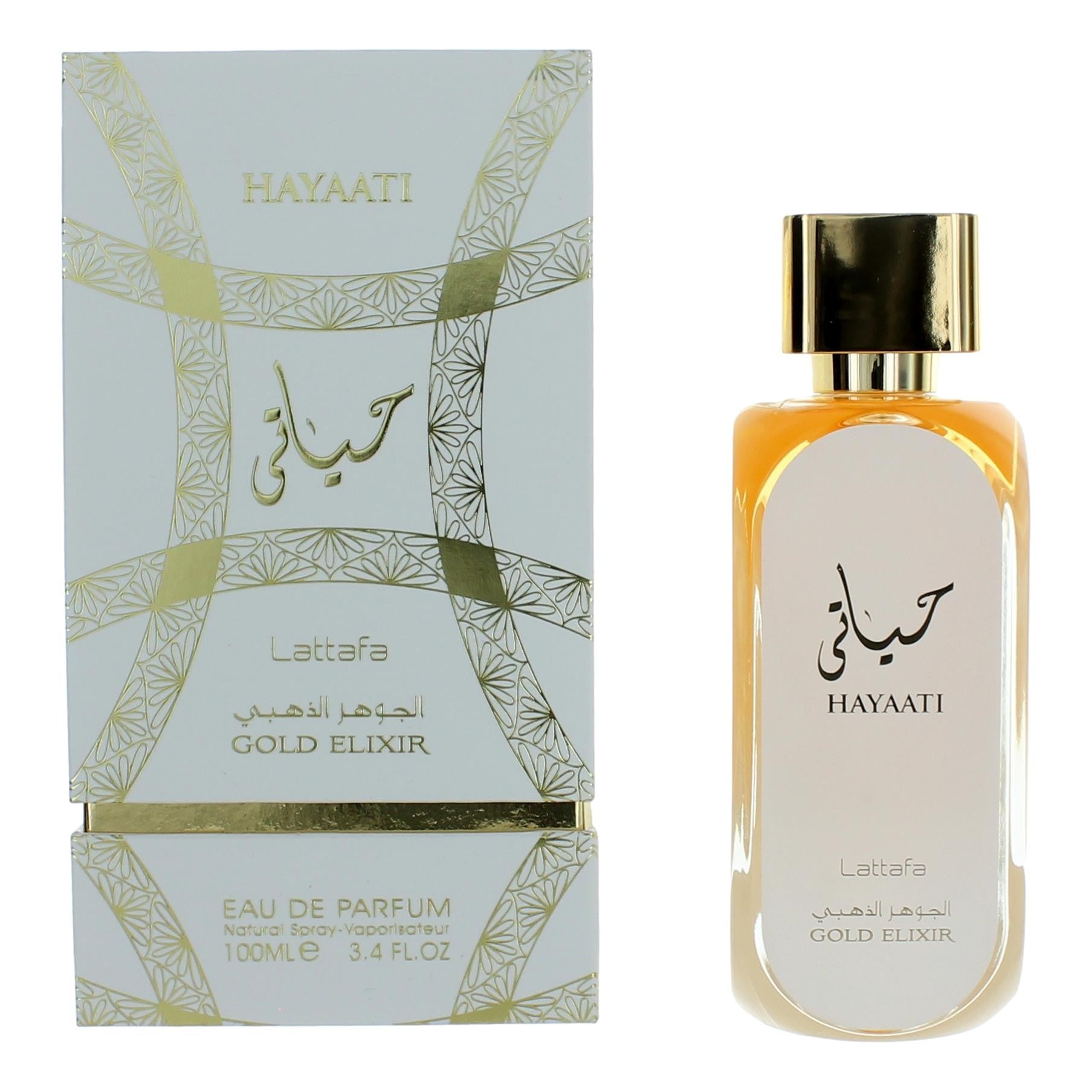 Hayaati Gold Elixir by Lattafa 3.4 oz Eau de Parfum Spray Perfume for Unisex