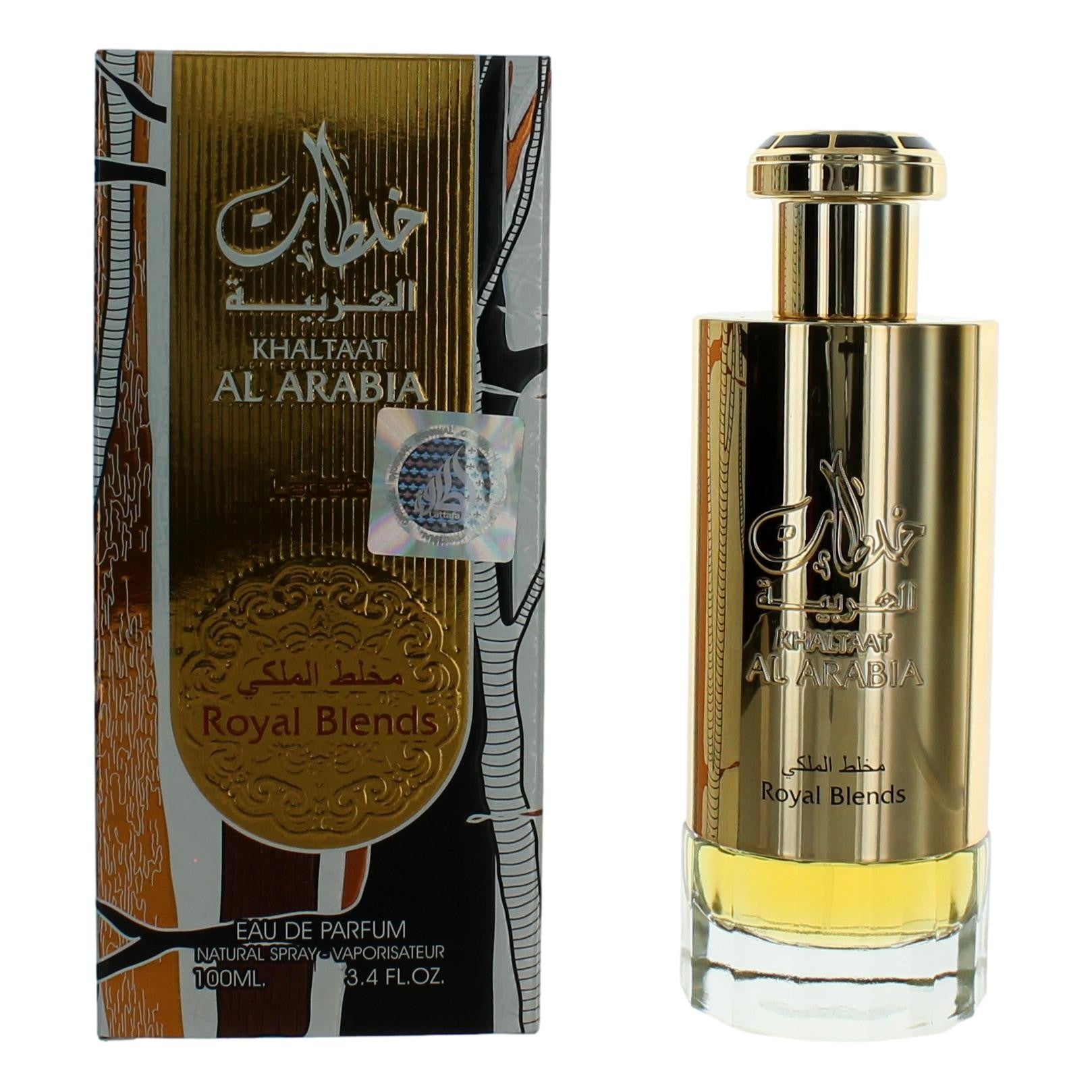Khaltaat Al Arabia Royal Blends by Lattafa 3.4 oz Eau de Parfum Spray Perfume for Unisex
