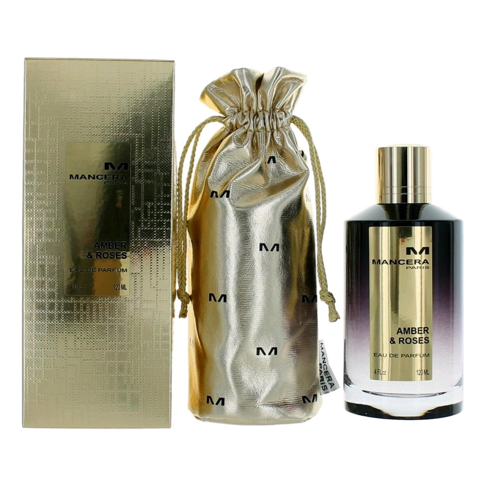 Mancera Amber & Roses by Mancera 4 oz Eau de Parfum Spray Perfume for Unisex