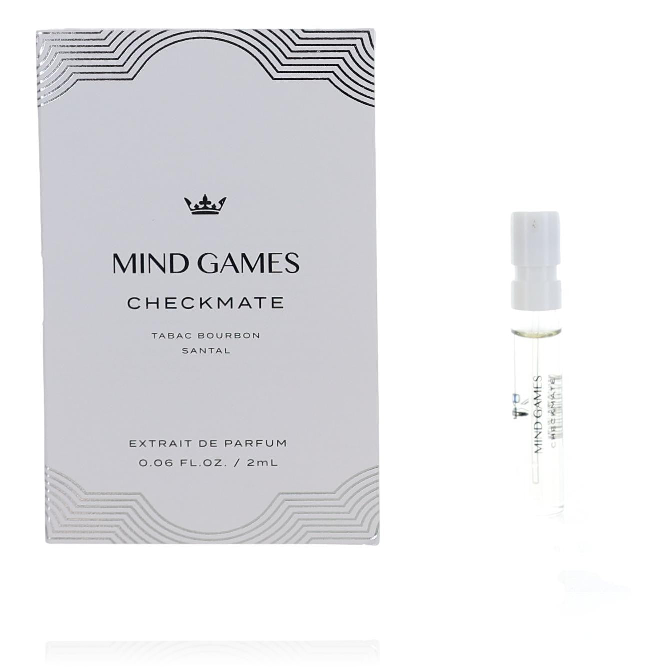 Checkmate Silver King by Mind Games 0.06 oz Extrait De Parfum for Unisex Sample 