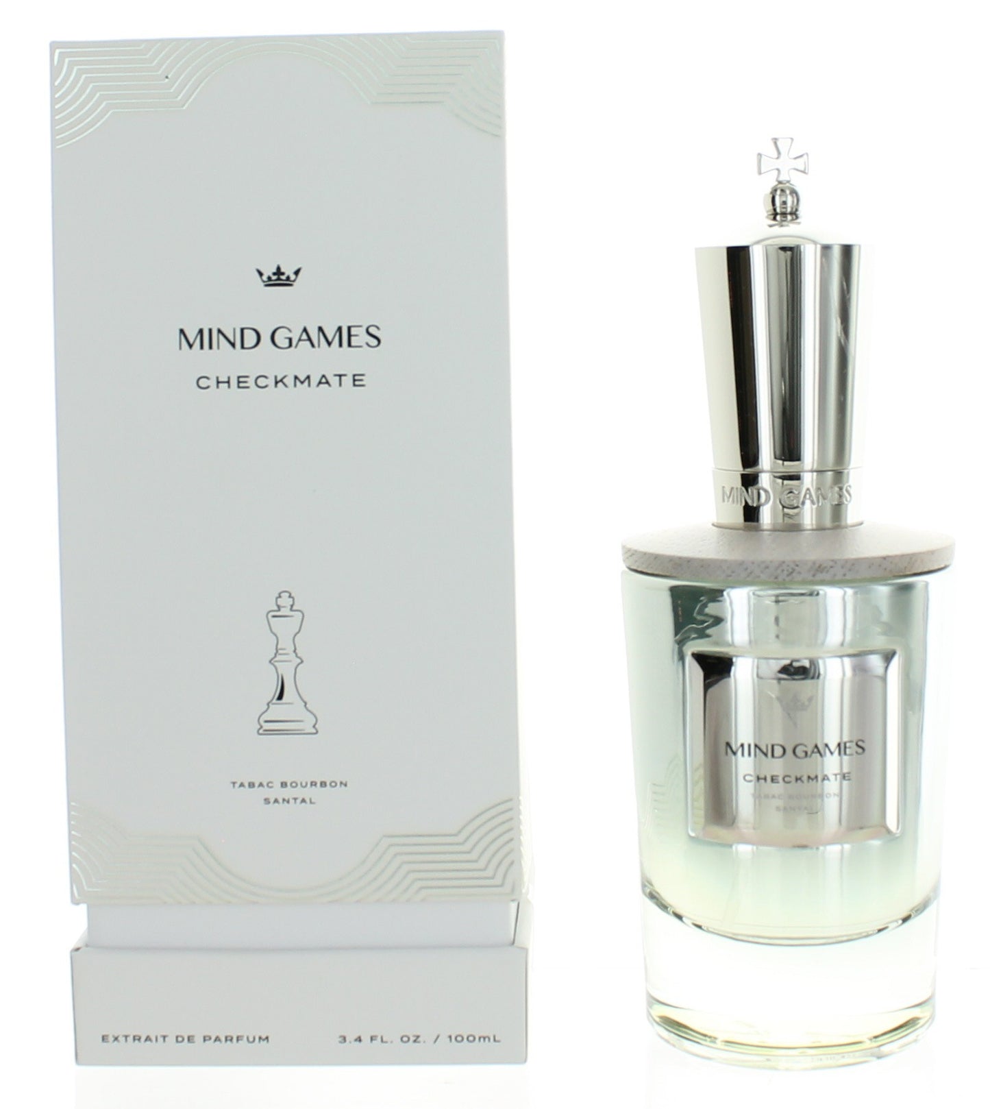 Checkmate Silver King by Mind Games 3.4 oz Extrait De Parfum for Unisex