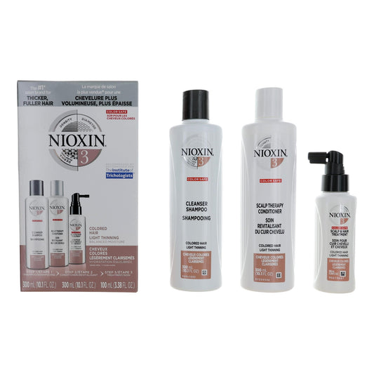 Nioxin 3D Care System Kit 3 For Colored Hair Light Thinning Balanced Moisture