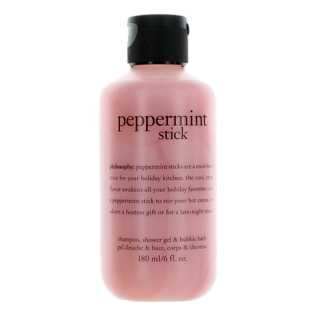 Peppermint Stick 6 oz Shampoo Shower Gel & Bubble Bath for Unisex