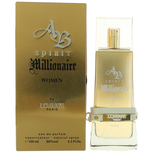 AB Spirit Millionaire by Lomani 3.3 oz Eau de Parfum Spray Perfume for Women