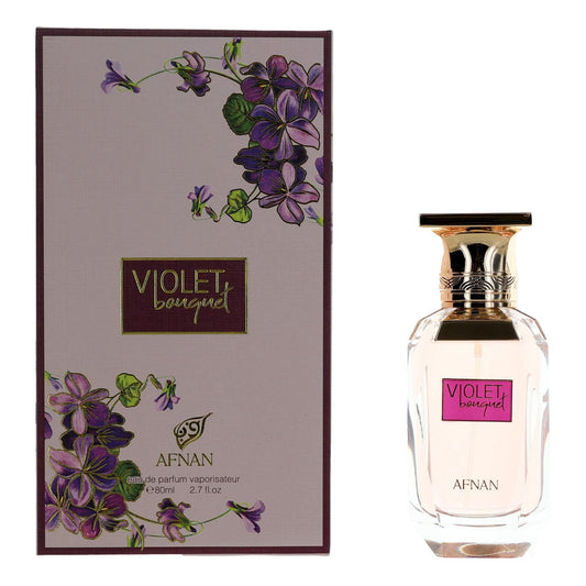 Violet Bouquet by Afnan 2.7 oz Eau de Parfum Spray Perfume for Women