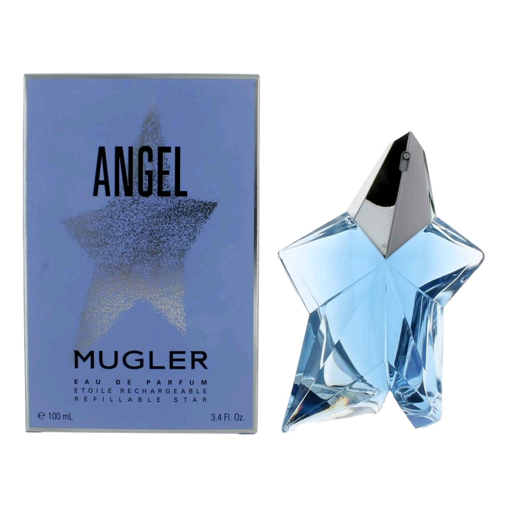 Angel by Thierry Mugler 3.4 oz Eau de Parfum Spray Refillable Star Perfume for Women