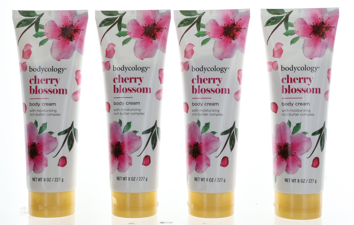 Cherry Blossom by Bodycology 4 Pack 8 oz Moisturizing Body Cream Women