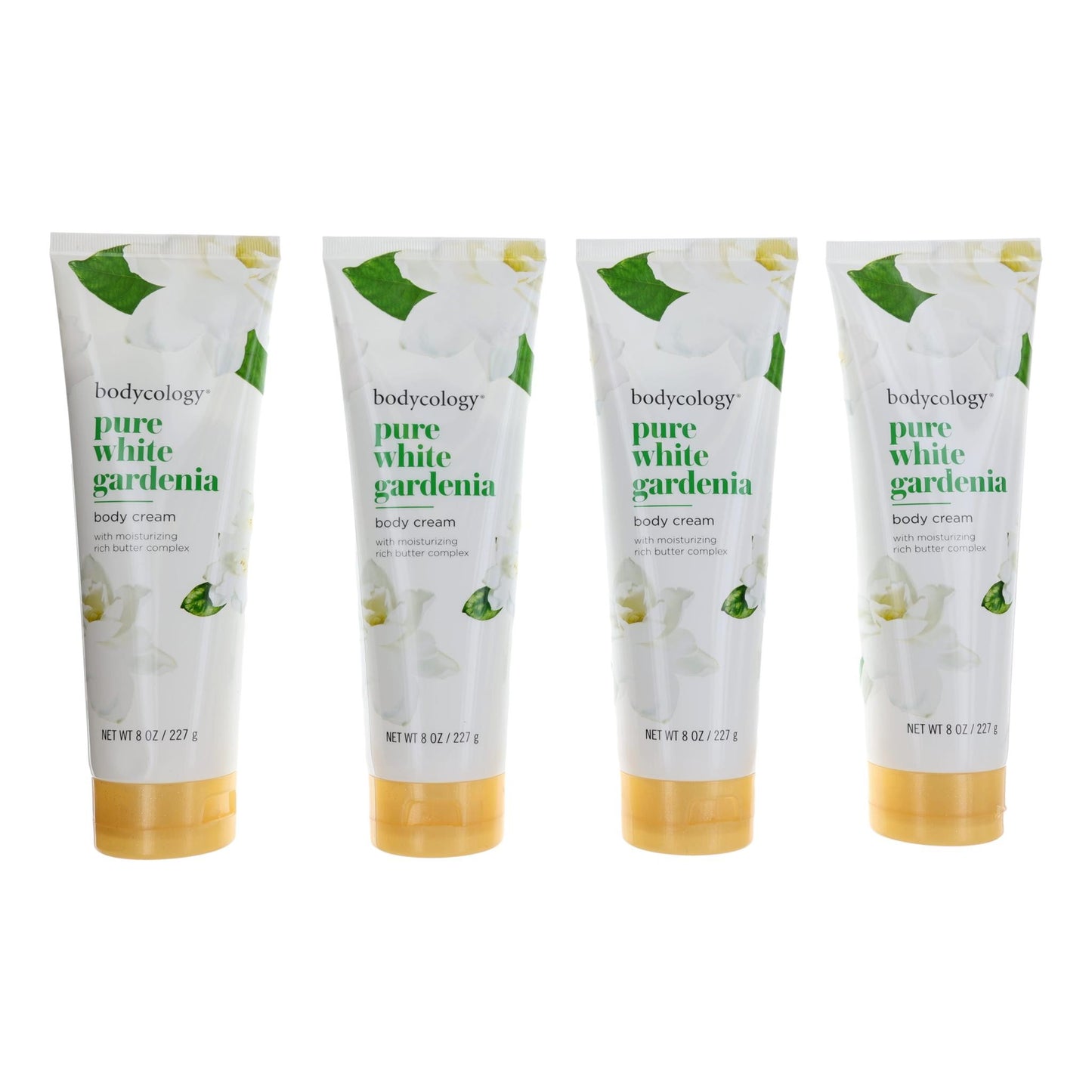Pure White Gardenia by Bodycology 4 Pack 8 oz Moisturizing Body Cream Women