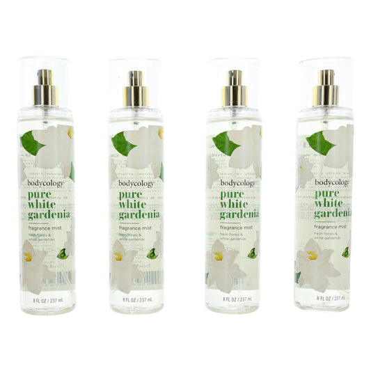 Pure White Gardenia by Bodycology 4 Pack 8 oz Fragrance Mist Women