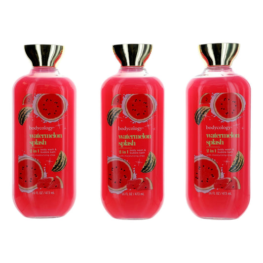 Watermelon Splash 3 Pack 16 oz 2 in 1 Body Wash & Bubble Bath Women
