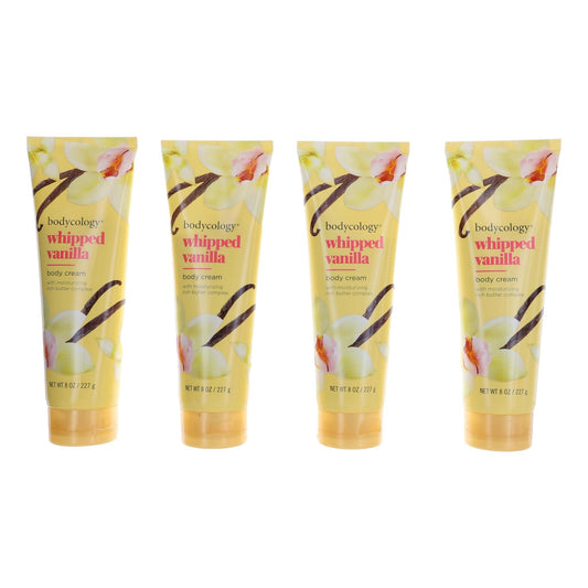 Whipped Vanilla by Bodycology Pack 4 of 8 oz each Moisturizing Body Cream Women