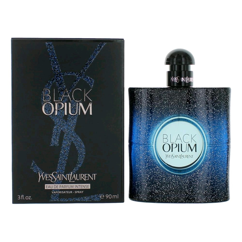Black Opium by Yves Saint Laurent 3 oz Eau de Parfum Intense Spray Perfume for Women
