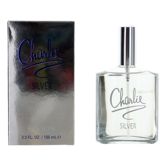 Charlie Silver by Revlon 3.4 oz Eau de Toilette Spray Perfume for Women