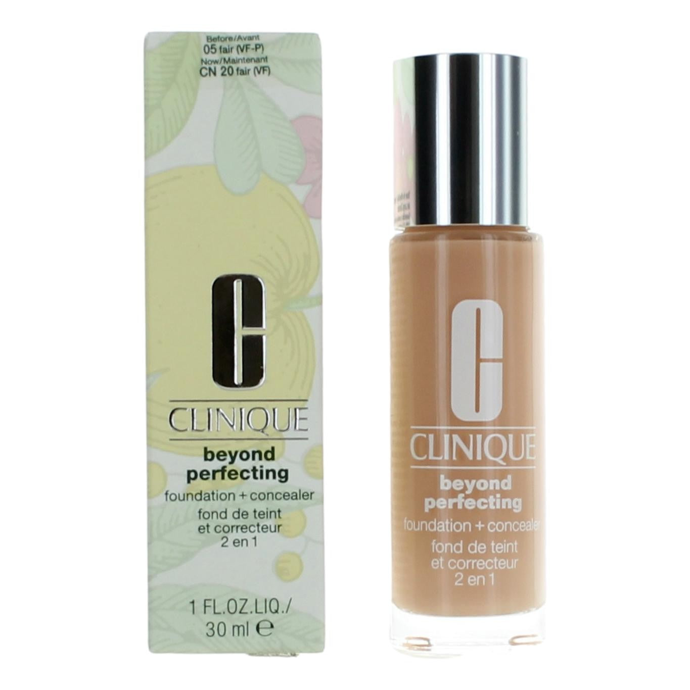 Clinique Beyond Perfecting by Clinique 1 oz Foundation + Concealer- CN 20 Fair