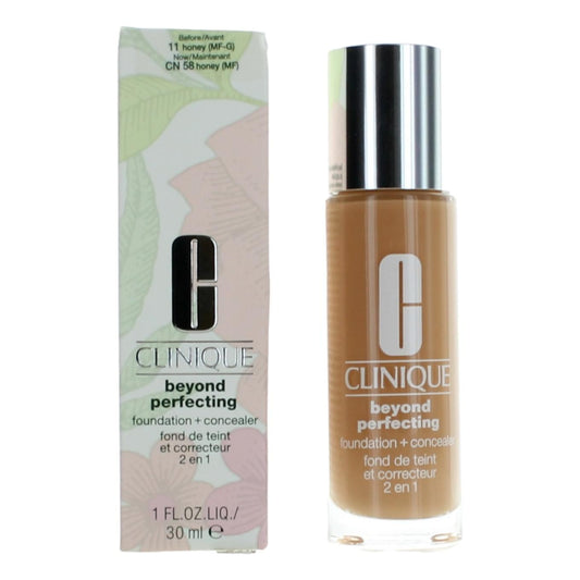 Clinique Beyond Perfecting by Clinique 1 oz Foundation + Concealer- CN 58 Honey