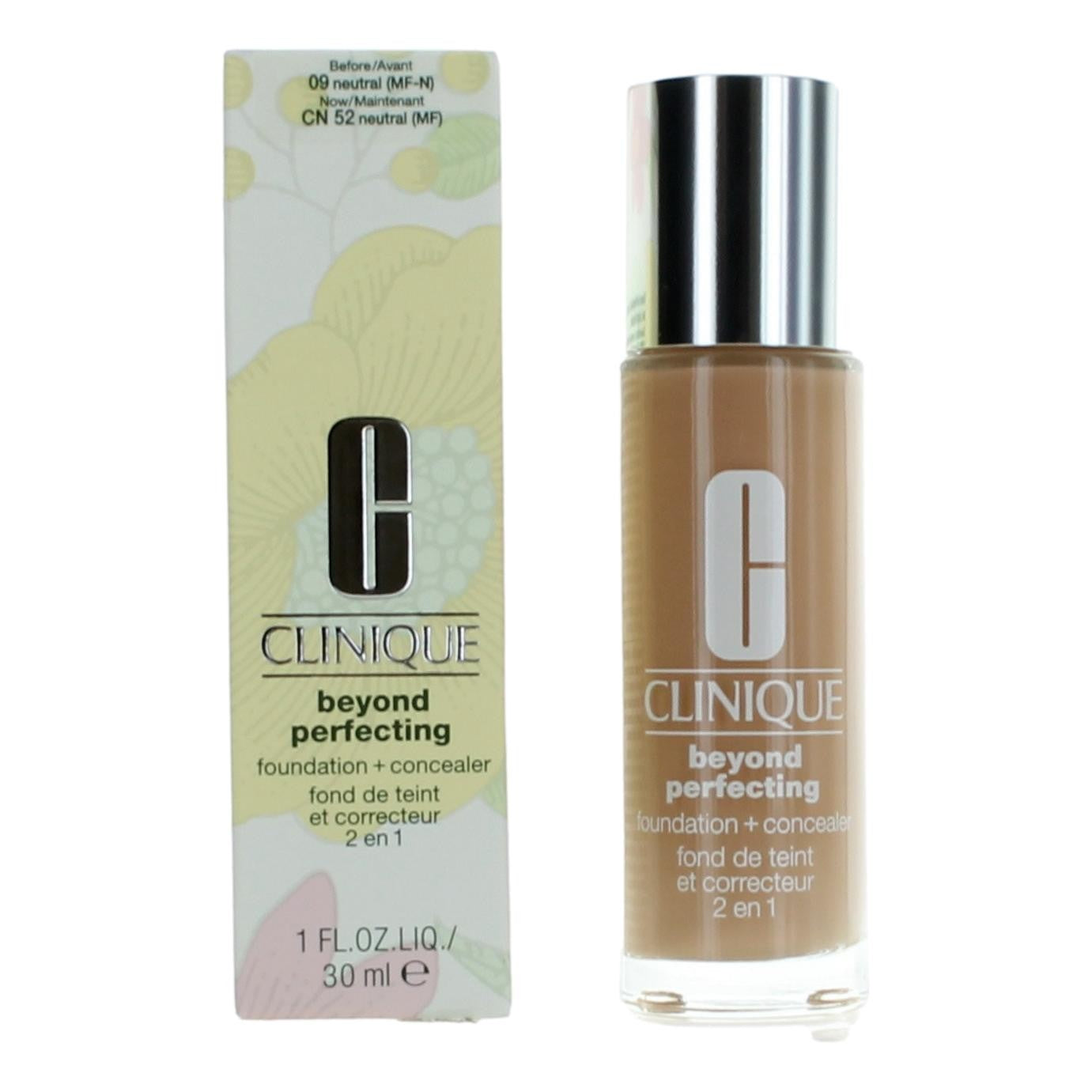 Clinique Beyond Perfecting by Clinique 1 oz Foundation + Concealer- CN 52 Neutral