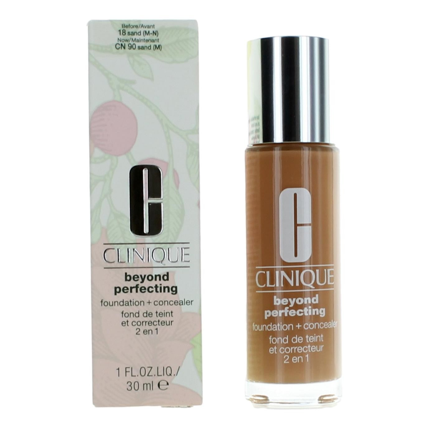 Clinique Beyond Perfecting by Clinique 1 oz Foundation + Concealer- CN 90 Sand