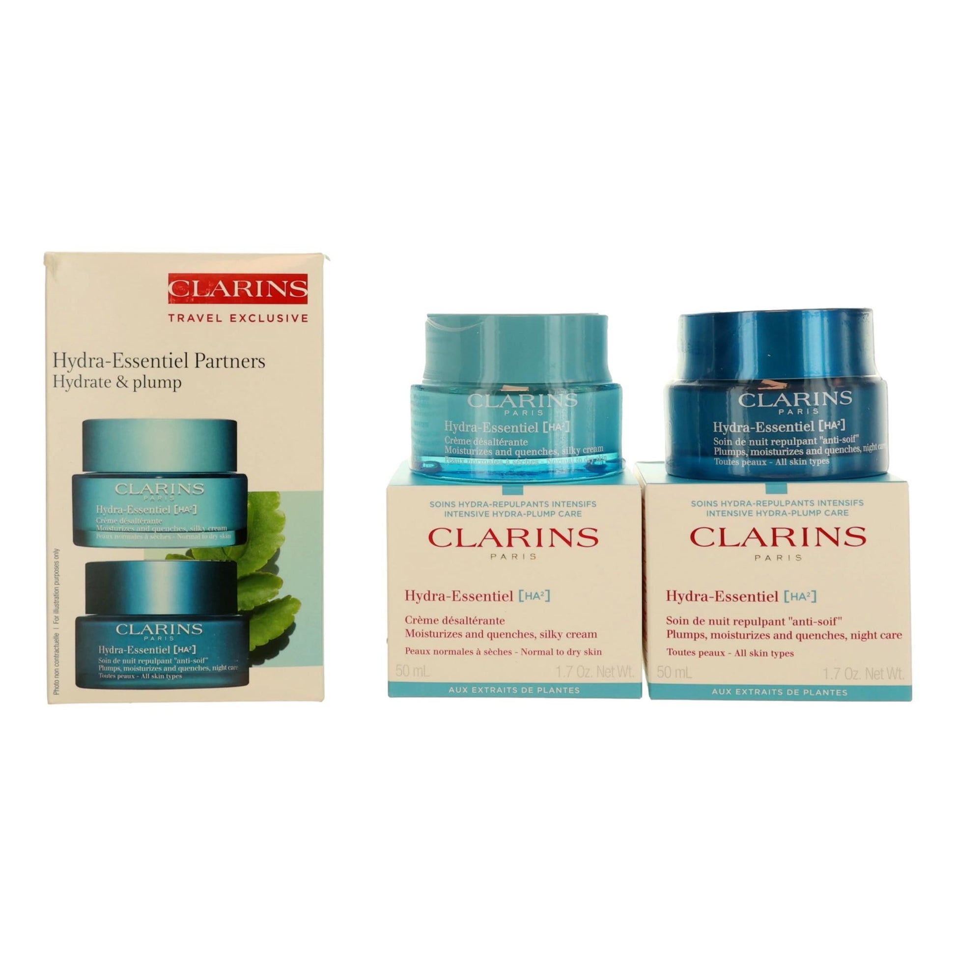 Clarins Hydra-Essentiel Partners by Clarins 2 Piece Set