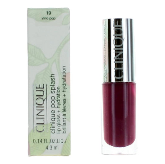 Clinique Pop Splash by Clinique .14 oz Lip Gloss + Hydration- 19 Vino Pop