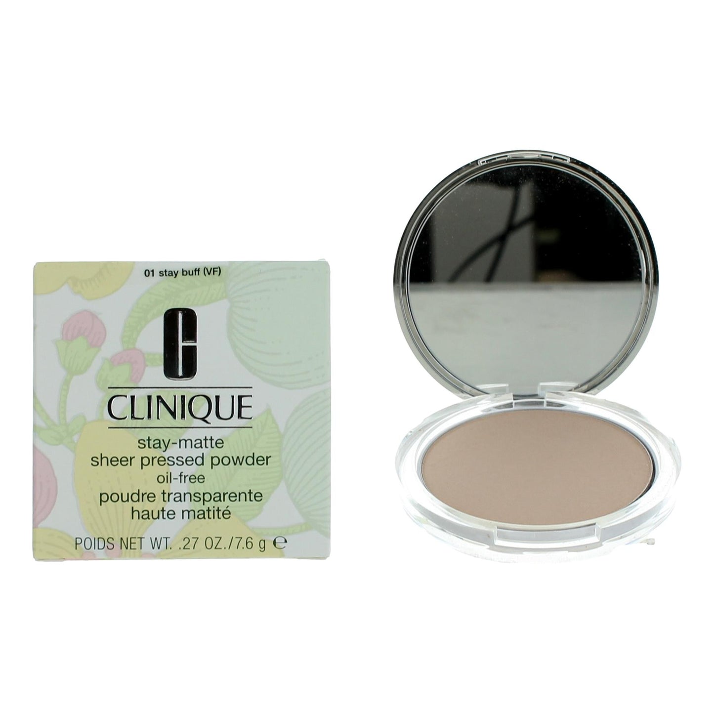 Clinique Stay-Matte by Clinique .27 oz Sheer Pressed Powder- 01 Stay Buff