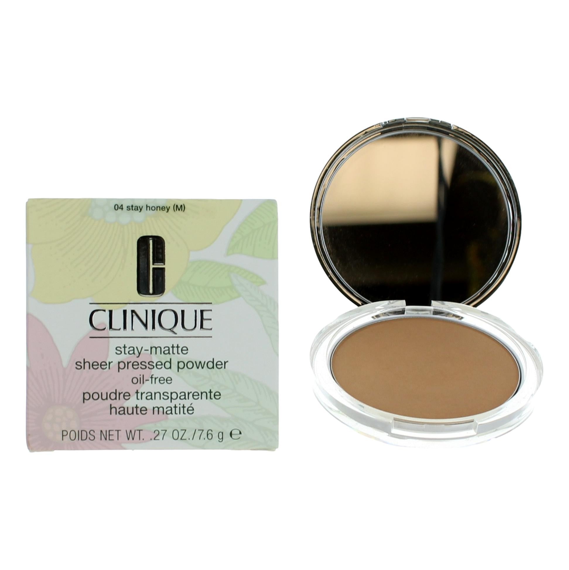Clinique Stay-Matte by Clinique .27 oz Sheer Pressed Powder- 04 Stay Honey