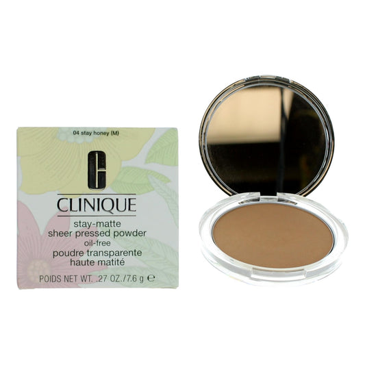 Clinique Stay-Matte by Clinique .27 oz Sheer Pressed Powder- 04 Stay Honey