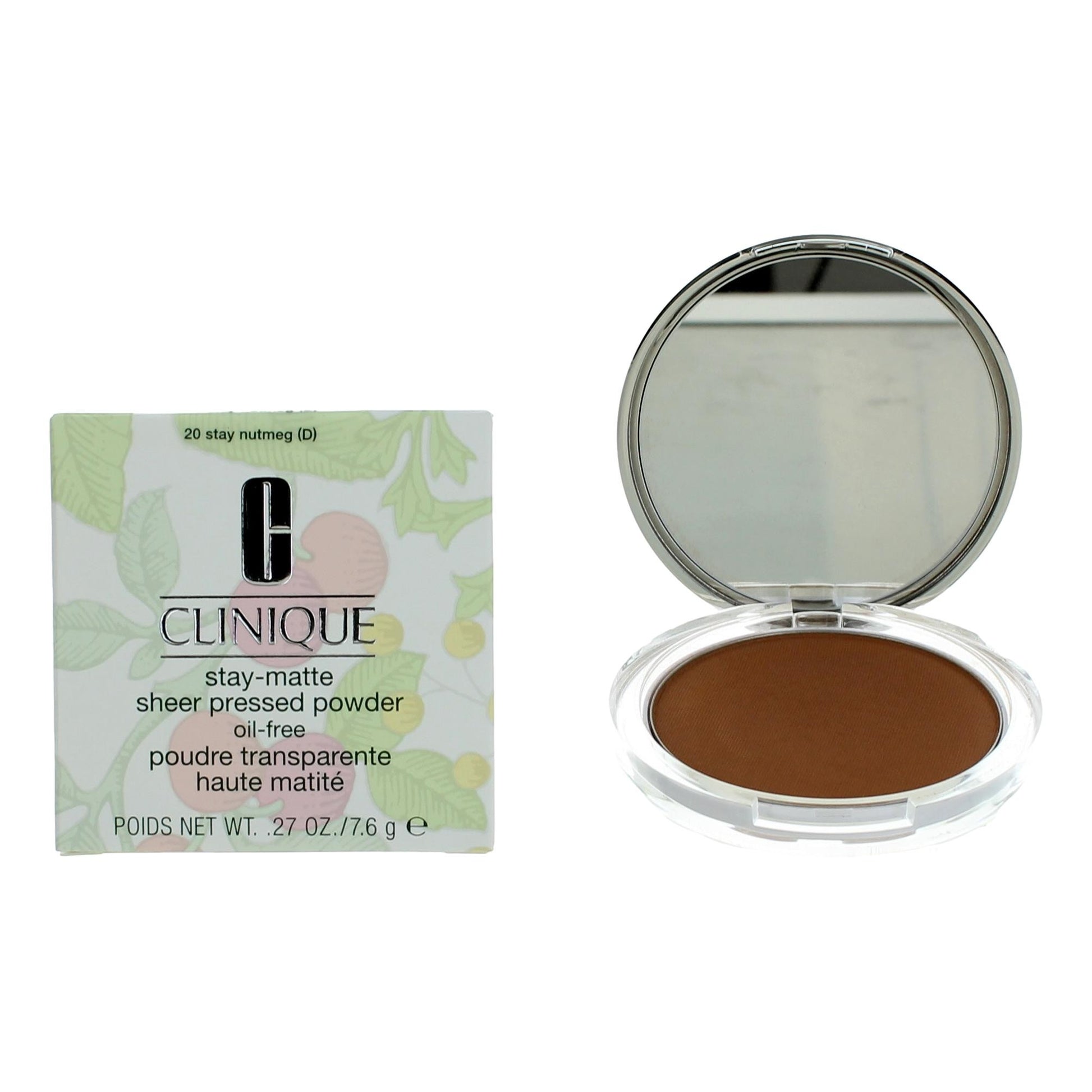 Clinique Stay-Matte by Clinique .27 oz Sheer Pressed Powder- 20 Stay Nutmeg