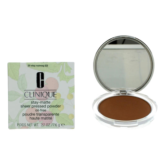 Clinique Stay-Matte by Clinique .27 oz Sheer Pressed Powder- 20 Stay Nutmeg