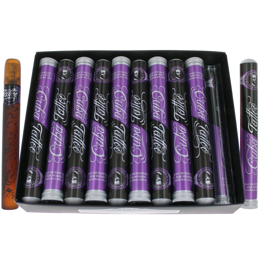 Cuba Tattoo by Cuba 1.17 oz Eau de Parfum Spray Perfume for Women. Pack of 20