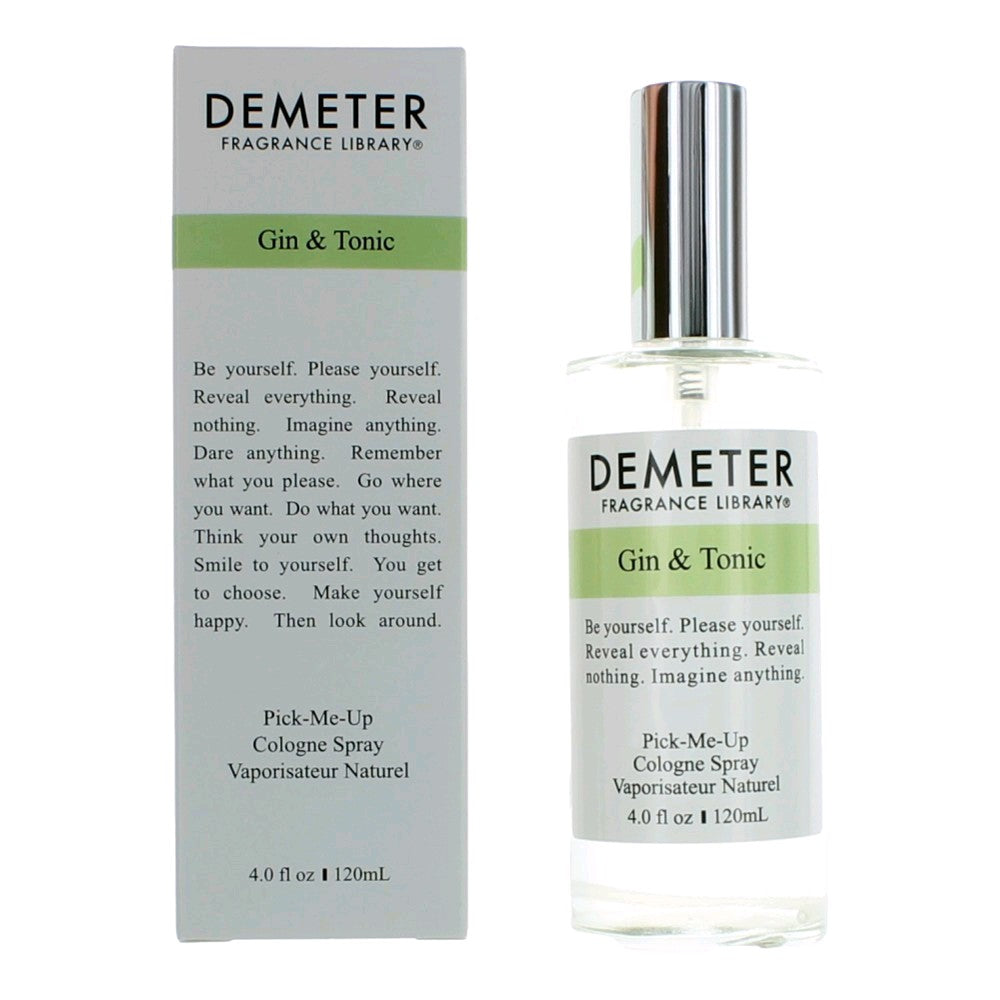 Gin & Tonic by Demeter 4 oz Cologne Spray Perfume for Unisex