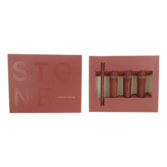 Dose of Colors Stone Lip Set by Dose of Colors 4 Piece Set