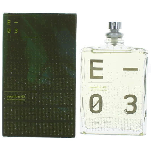 Escentric 03 by Escentric Molecules 3.5 oz Eau de Toilette Spray Perfume for Unisex