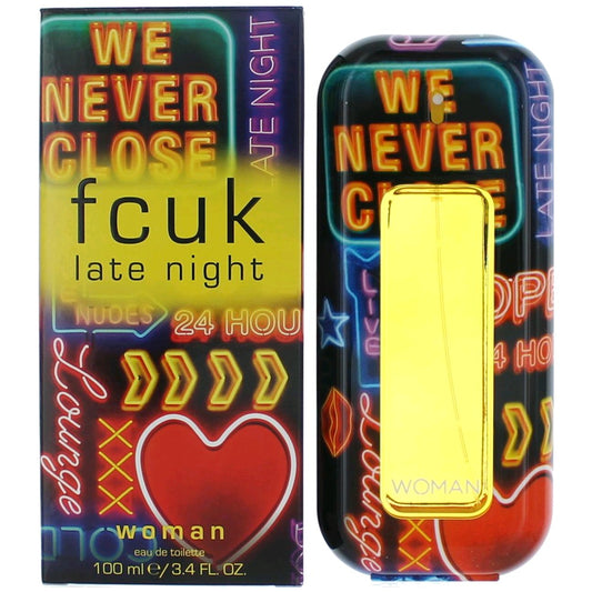 FCUK Late Night by French Connection 3.4 oz Eau de Toilette Spray Perfume for Women