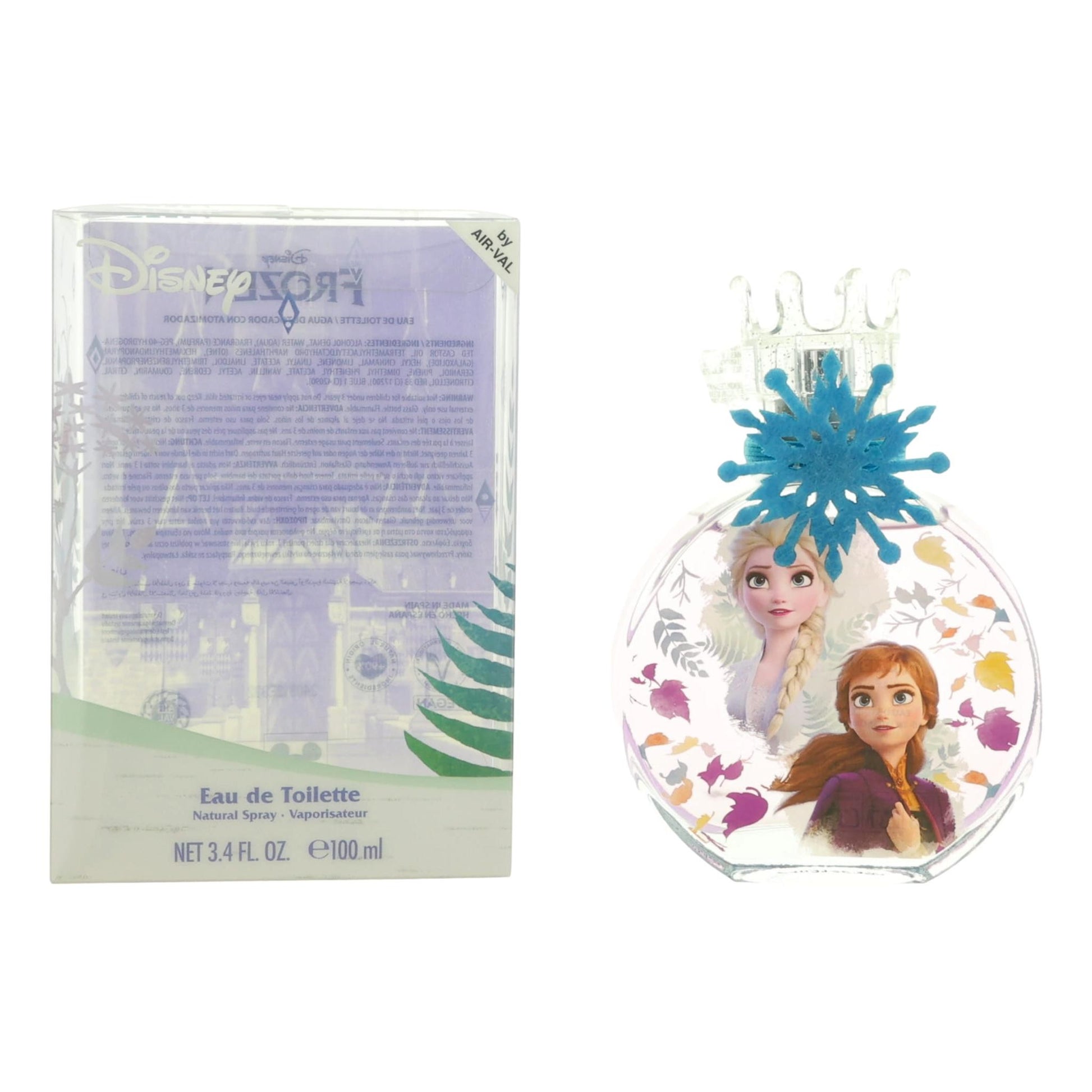 Frozen II by Disney 3.4 oz Eau de Toilette Spray Perfume for Women with Charm.