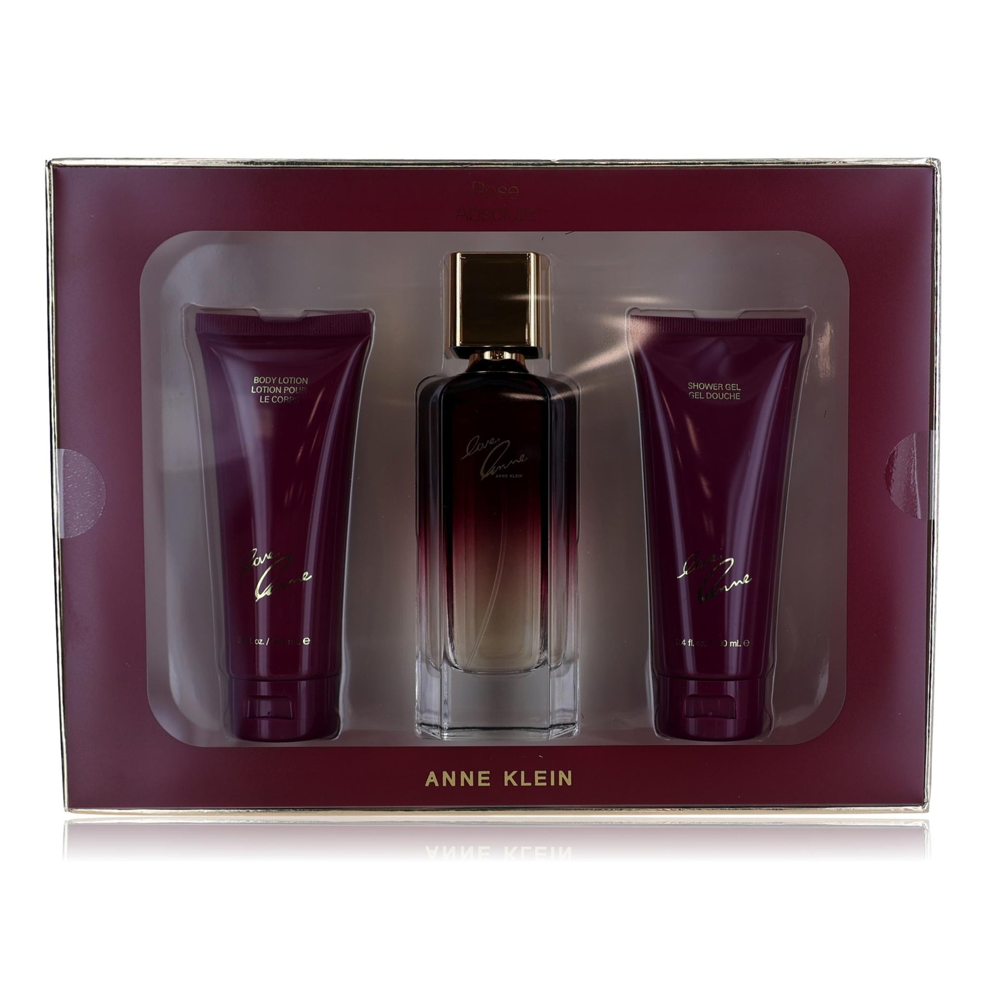Rose Absolute by Anne Klein 3 Piece Gift Set for Women 