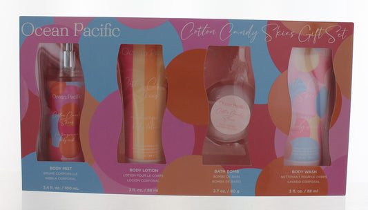 OP Cotton Candy Skies by Ocean Pacific 4 Piece Gift Set for Women