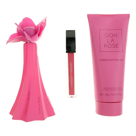 Ooh La Rose by Christian Siriano 3 Piece Gift Set for Women